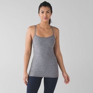 lululemon Power Y Tank Heathered Gray